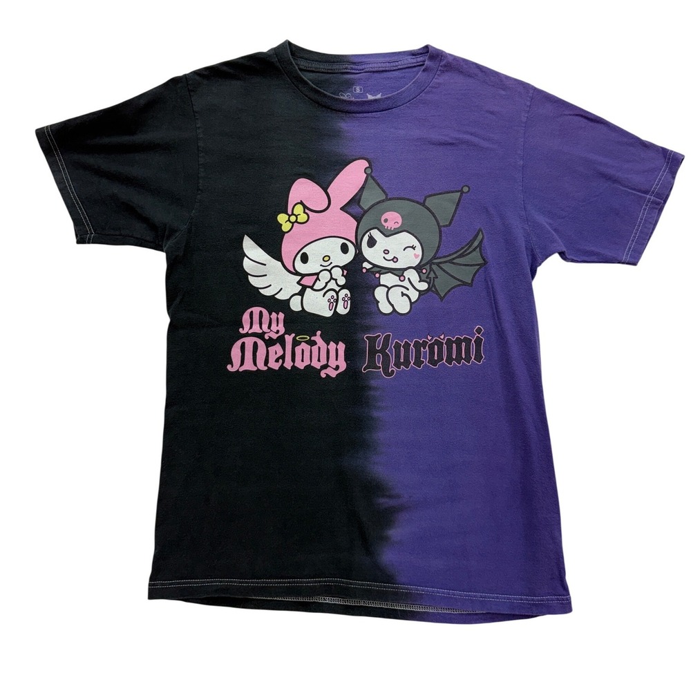 Sanrio T-Shirt Women Small Purple My Melody Kuromi Tie Dye Goth Kawaii Graphic